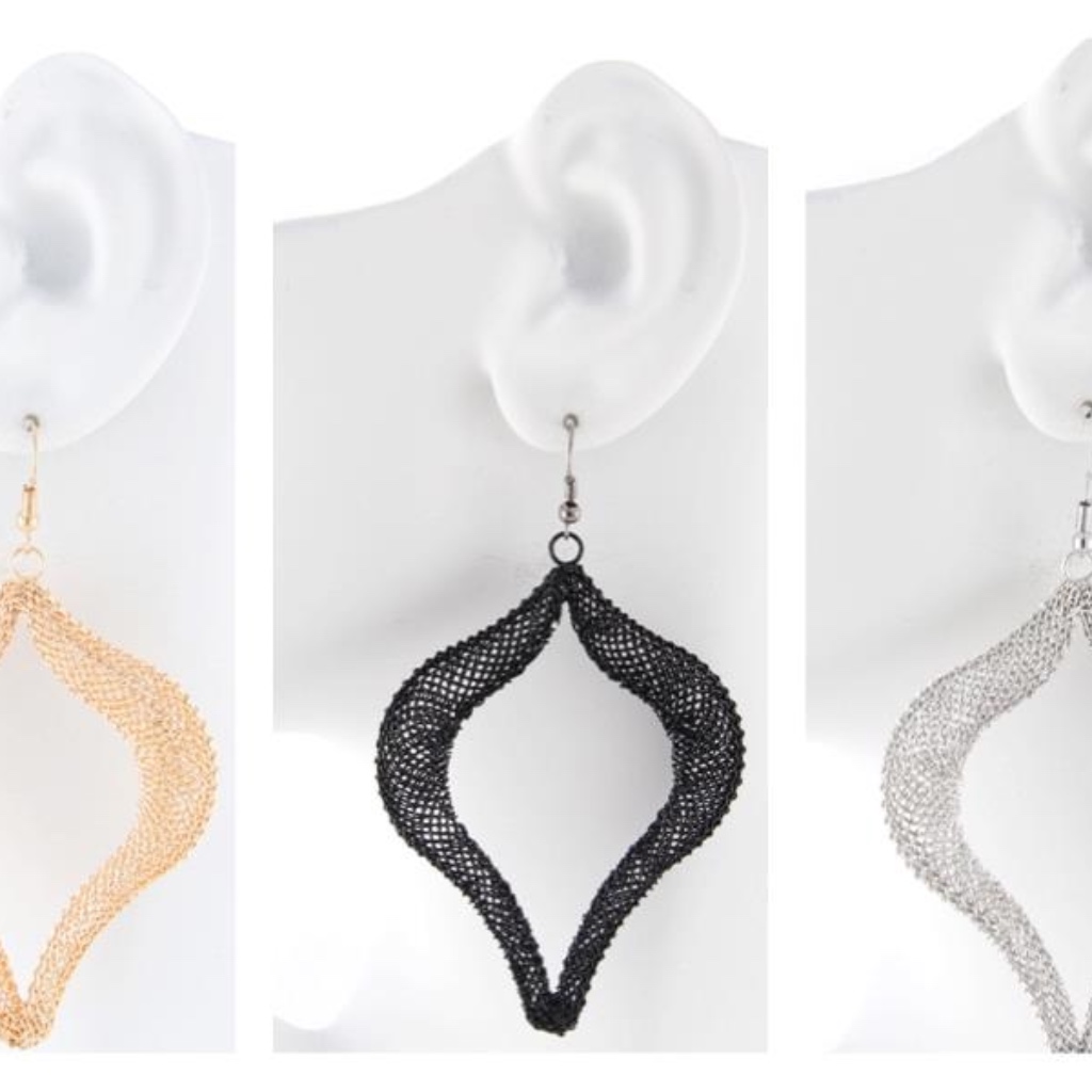 Mesh Earrings Light - 3 Colors 17$